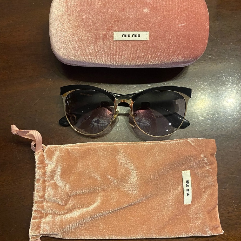 Miu Miu rhinestone sunglasses